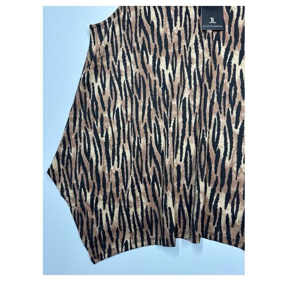 Jules & Leopold Size 3X Animal Print Brown & Black Sleeveless Blouse. New - Picture 5 of 11